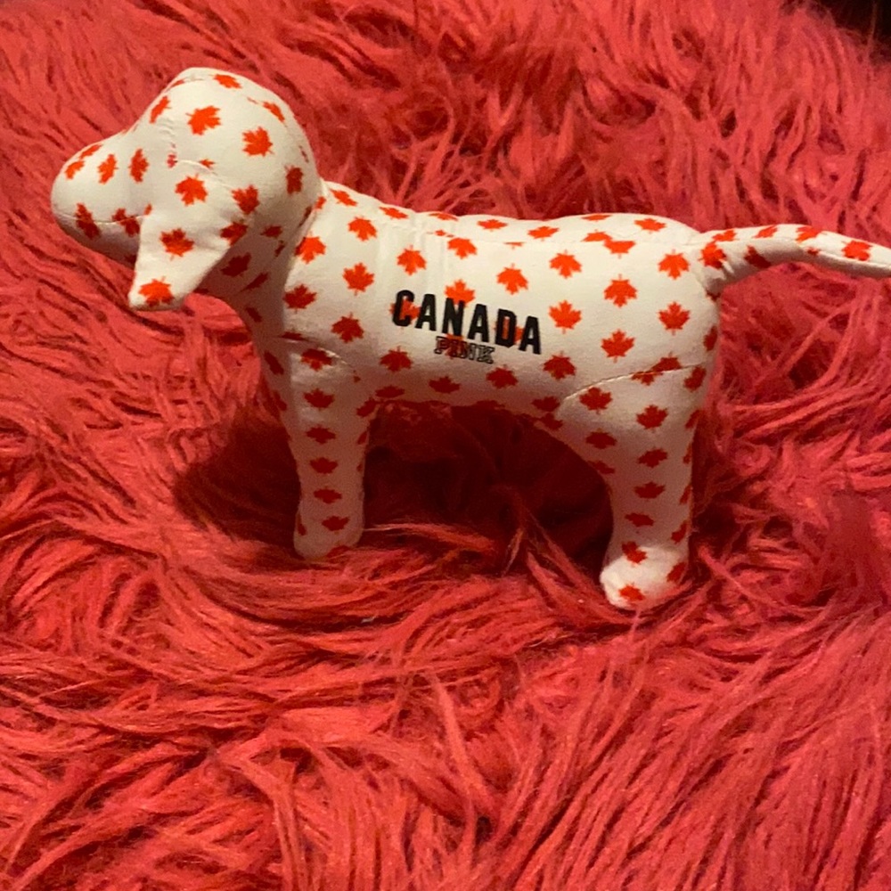 Rare Victoria Secret Pink Canadian Dog Stuffy